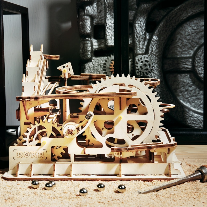 DIY Waterwheel Wooden Model Puzzle