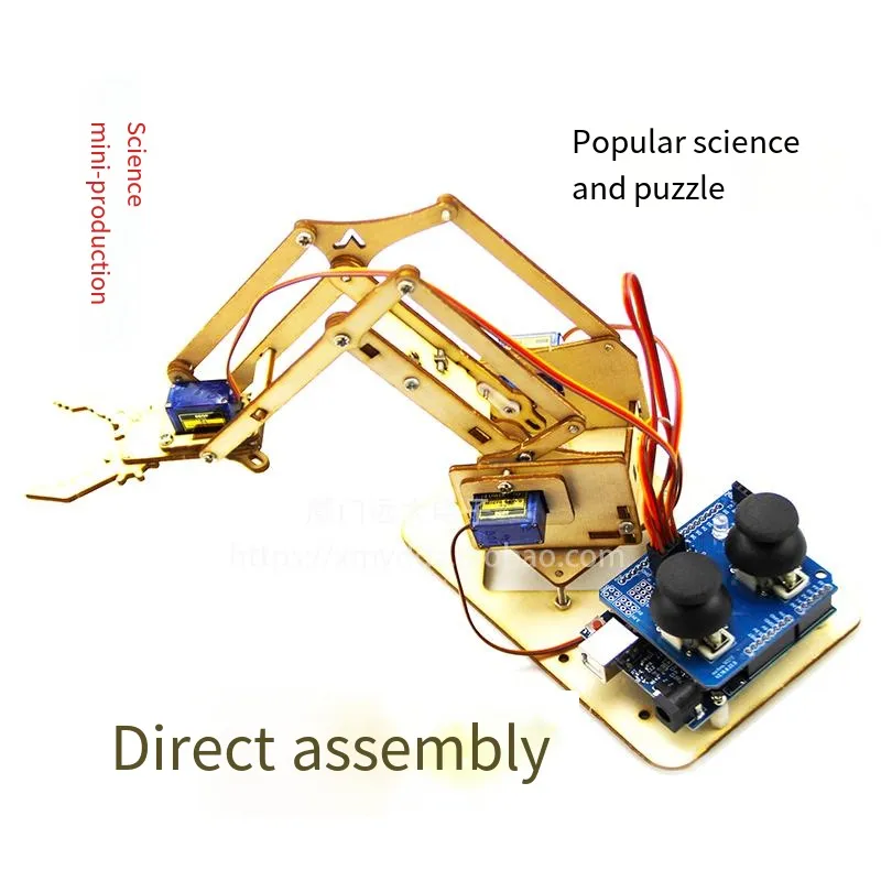 Robotic Arm Plank 4 DOF Robot Manipulator Claw SG90 MG90S Robot FOR UNO Board Programmable Toys Diy Kits Splicing Rudder Gifts